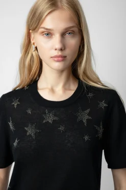 Pulls Et Gilets^Zadig & Voltaire Pull Cachemire Ida Etoiles Strass