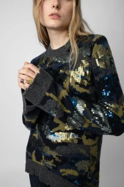 Pulls Et Gilets^Zadig & Voltaire Pull Cosmy A Paillettes