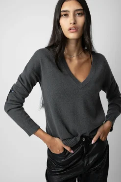 Pulls Et Gilets^Zadig & Voltaire Pull En Cachemire A Patch Vivi