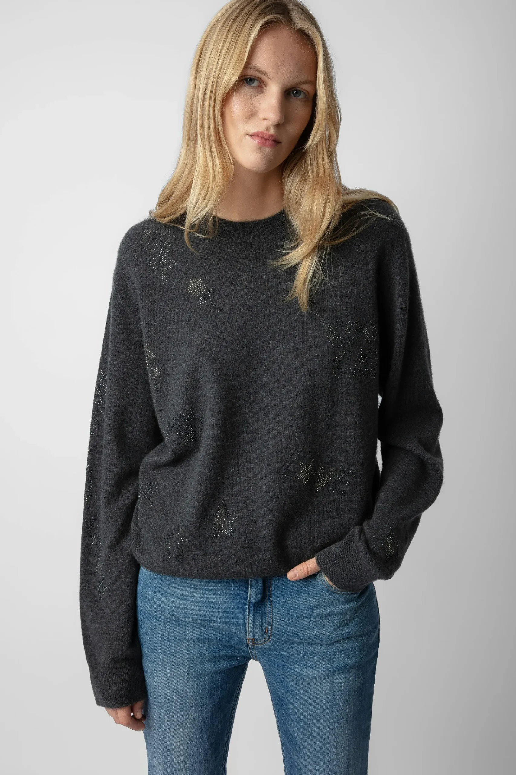 Pulls Et Gilets^Zadig & Voltaire Pull Pravis En Cachemire A Strass