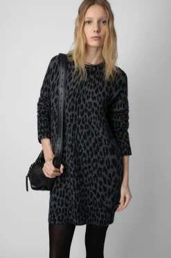Robes Et Jupes^Zadig & Voltaire Robe En Cachemire Leopard Malia