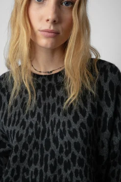 Robes Et Jupes^Zadig & Voltaire Robe En Cachemire Leopard Malia