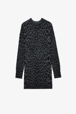 Robes Et Jupes^Zadig & Voltaire Robe En Cachemire Leopard Malia