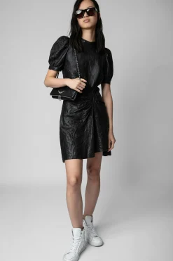 Robes Et Jupes^Zadig & Voltaire Robe En Cuir Froisse Rixe