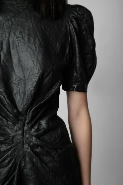 Robes Et Jupes^Zadig & Voltaire Robe En Cuir Froisse Rixe