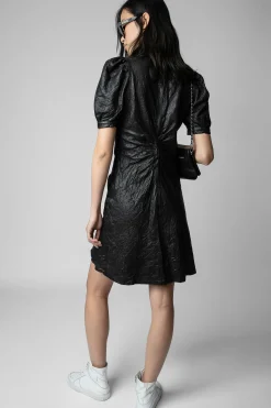 Robes Et Jupes^Zadig & Voltaire Robe En Cuir Froisse Rixe