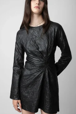 Robes Et Jupes^Zadig & Voltaire Robe En Cuir Froisse Rixina