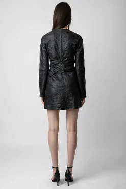 Robes Et Jupes^Zadig & Voltaire Robe En Cuir Froisse Rixina