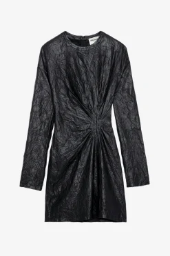 Robes Et Jupes^Zadig & Voltaire Robe En Cuir Froisse Rixina