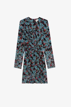 Robes Et Jupes^Zadig & Voltaire Robe En Soie A Strass Radar Thunder