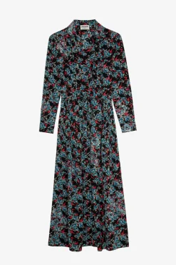 Robes Et Jupes^Zadig & Voltaire Robe En Soie A Strass Reward Thunder
