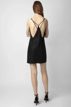 Robes Et Jupes^Zadig & Voltaire Robe En Soie A Strass Rohana