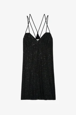 Robes Et Jupes^Zadig & Voltaire Robe En Soie A Strass Rohana