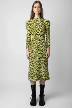 Robes Et Jupes^Zadig & Voltaire Robe En Soie Leopard Racyl