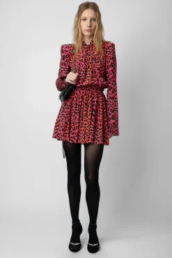 Robes Et Jupes^Zadig & Voltaire Robe En Soie Leopard Ryde