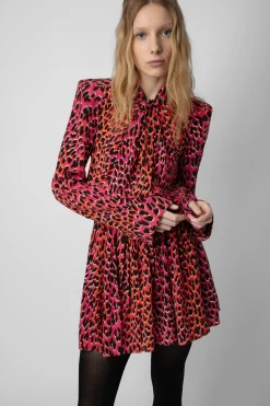 Robes Et Jupes^Zadig & Voltaire Robe En Soie Leopard Ryde