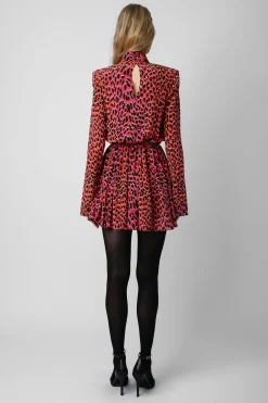 Robes Et Jupes^Zadig & Voltaire Robe En Soie Leopard Ryde