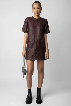 Robes Et Jupes^Zadig & Voltaire Robe Riddy En Cuir Froisse