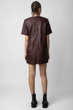Robes Et Jupes^Zadig & Voltaire Robe Riddy En Cuir Froisse
