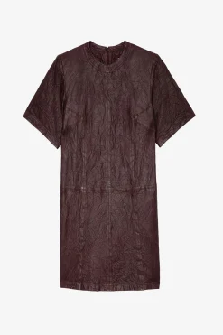 Robes Et Jupes^Zadig & Voltaire Robe Riddy En Cuir Froisse