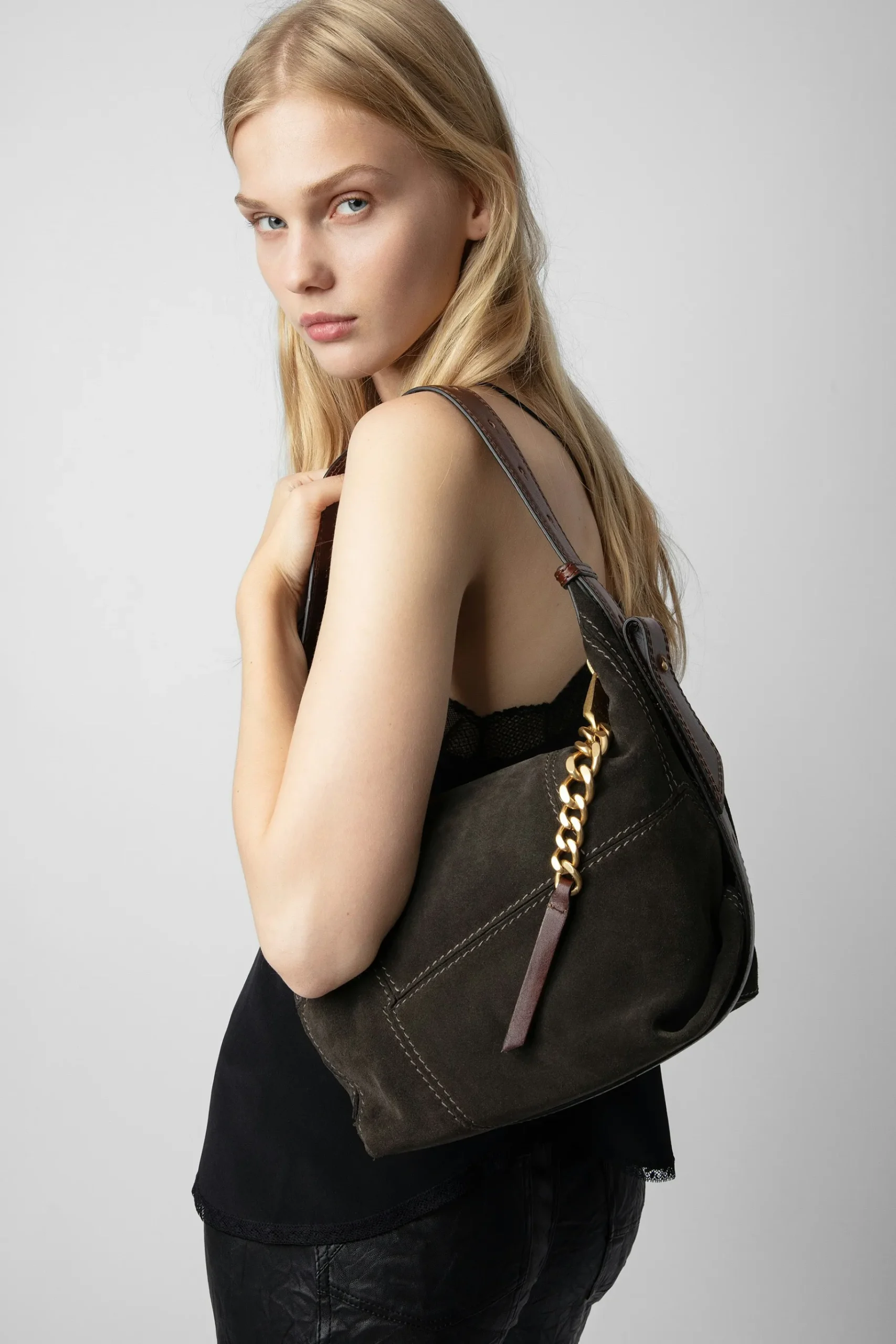 Sacs À Main^Zadig & Voltaire Sac Patchwork En Daim Le Cecilia