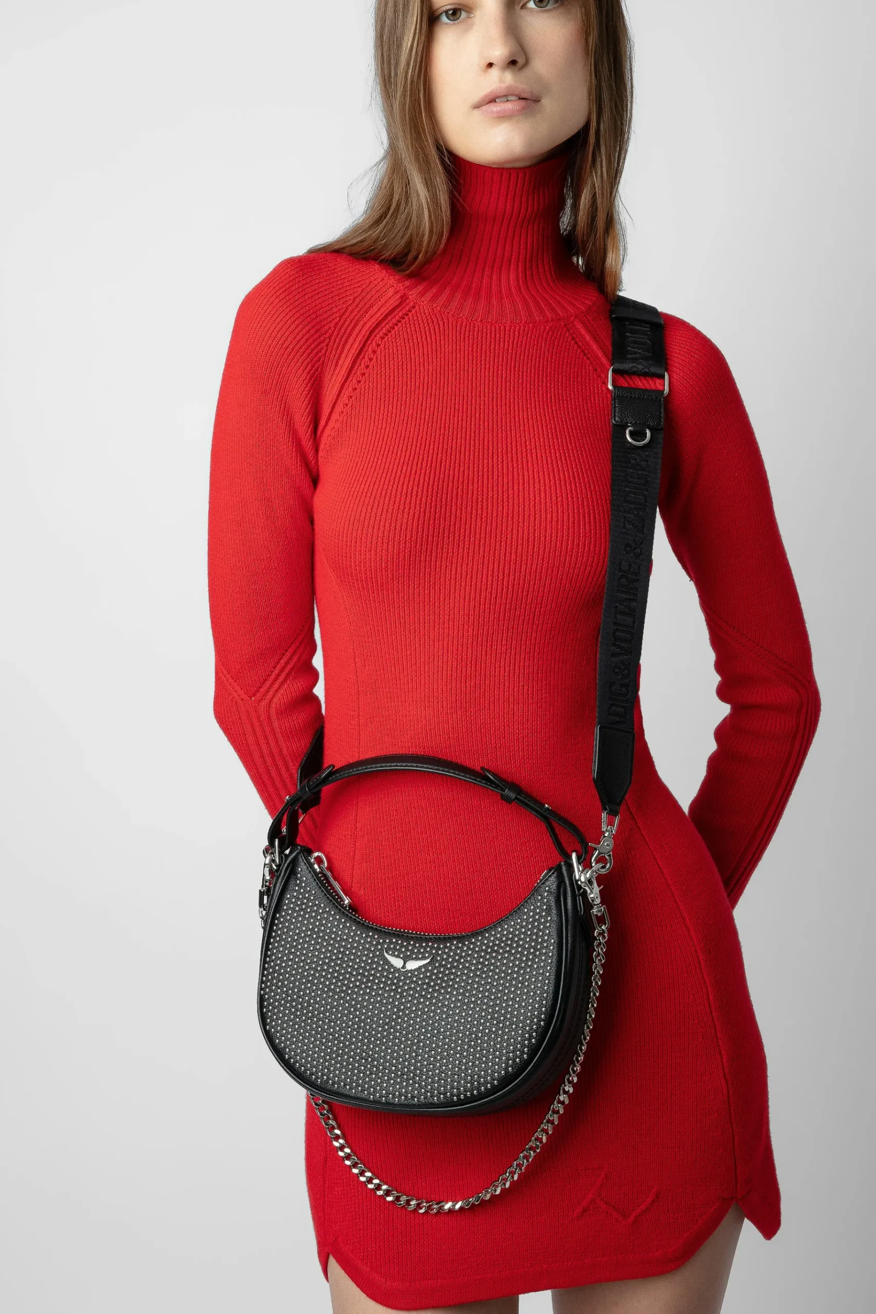 Sacs À Main^Zadig & Voltaire Sac Suisse A Pois Moonrock