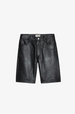Pantalons Et Shorts^Zadig & Voltaire Short En Cuir Sady