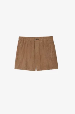 Pantalons Et Shorts^Zadig & Voltaire Short En Daim Froisse Paxi