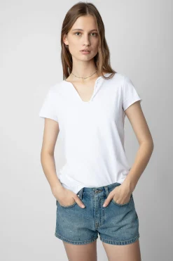Pantalons Et Shorts^Zadig & Voltaire Short En Denim A Strass Sina