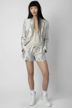 Pantalons Et Shorts^Zadig & Voltaire Short En Jacquard Ailes Paxi