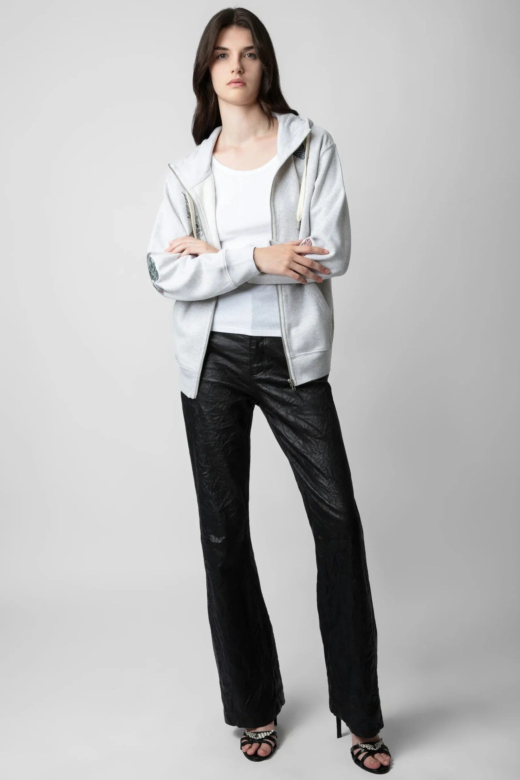Sweat-Shirts^Zadig & Voltaire Sweat A Capuche Harper A Strass