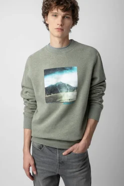 Sweat-Shirts^Zadig & Voltaire Sweat-Shirt A Imprime Photo Simba
