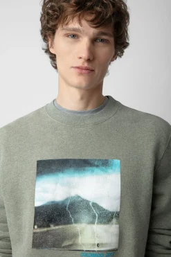 Sweat-Shirts^Zadig & Voltaire Sweat-Shirt A Imprime Photo Simba