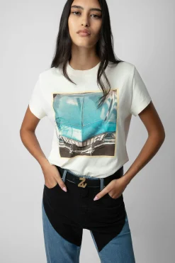 T-Shirts^Zadig & Voltaire T-Shirt A Imprime Photo Zoe Diamante
