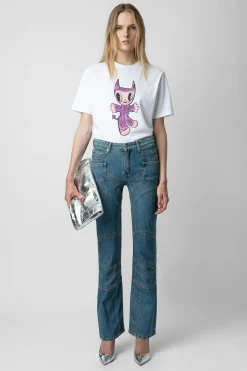 T-Shirts^Zadig & Voltaire T-Shirt Edwin Devil Diamante