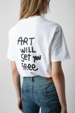 T-Shirts^Zadig & Voltaire T-Shirt Edwin Devil Diamante