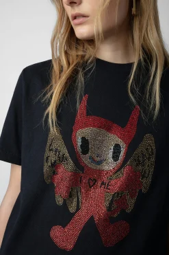 T-Shirts^Zadig & Voltaire T-Shirt Edwin Devil Diamante