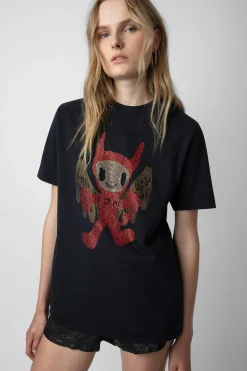 T-Shirts^Zadig & Voltaire T-Shirt Edwin Devil Diamante