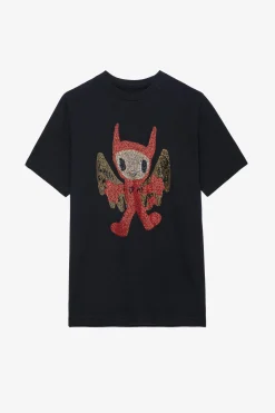 T-Shirts^Zadig & Voltaire T-Shirt Edwin Devil Diamante