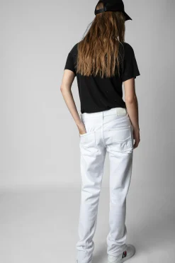 T-Shirts^Zadig & Voltaire T-Shirt En Lin A Pois Atia