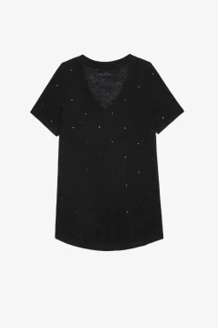 T-Shirts^Zadig & Voltaire T-Shirt En Lin A Pois Atia