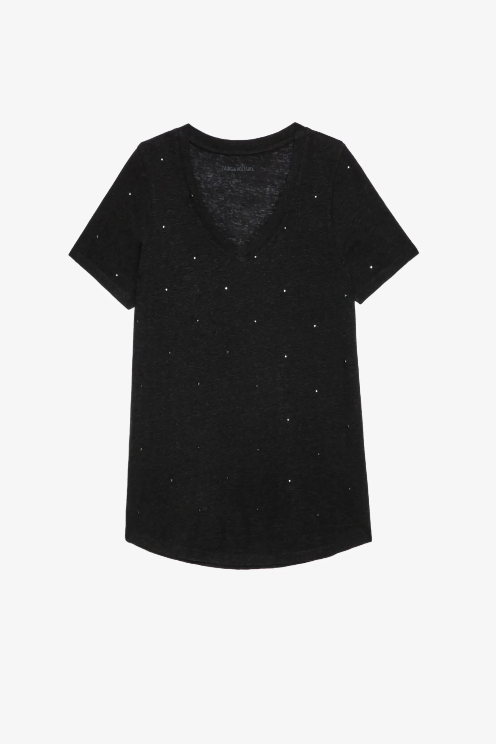 T-Shirts^Zadig & Voltaire T-Shirt En Lin A Pois Atia