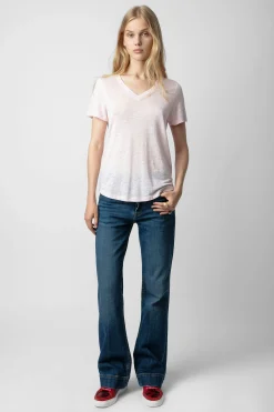 T-Shirts^Zadig & Voltaire T-Shirt En Lin Atia Wings
