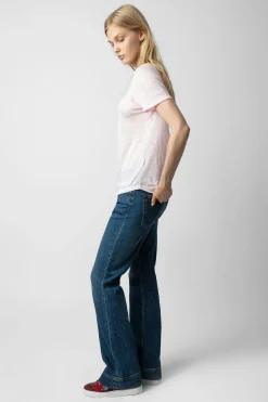 T-Shirts^Zadig & Voltaire T-Shirt En Lin Atia Wings
