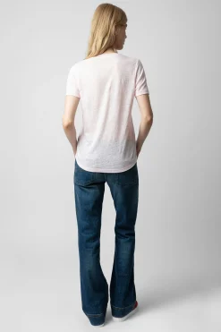 T-Shirts^Zadig & Voltaire T-Shirt En Lin Atia Wings