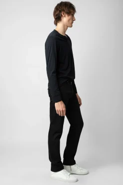 T-Shirts^Zadig & Voltaire T-Shirt Henley A Imprime Photo