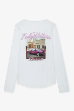 T-Shirts^Zadig & Voltaire T-Shirt Henley A Imprime Photo