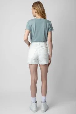 T-Shirts^Zadig & Voltaire T-Shirt Henley A Strass