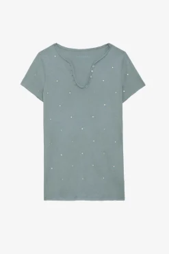 T-Shirts^Zadig & Voltaire T-Shirt Henley A Strass