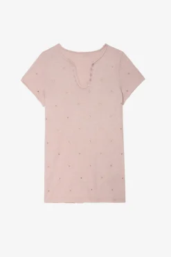 T-Shirts^Zadig & Voltaire T-Shirt Henley A Strass